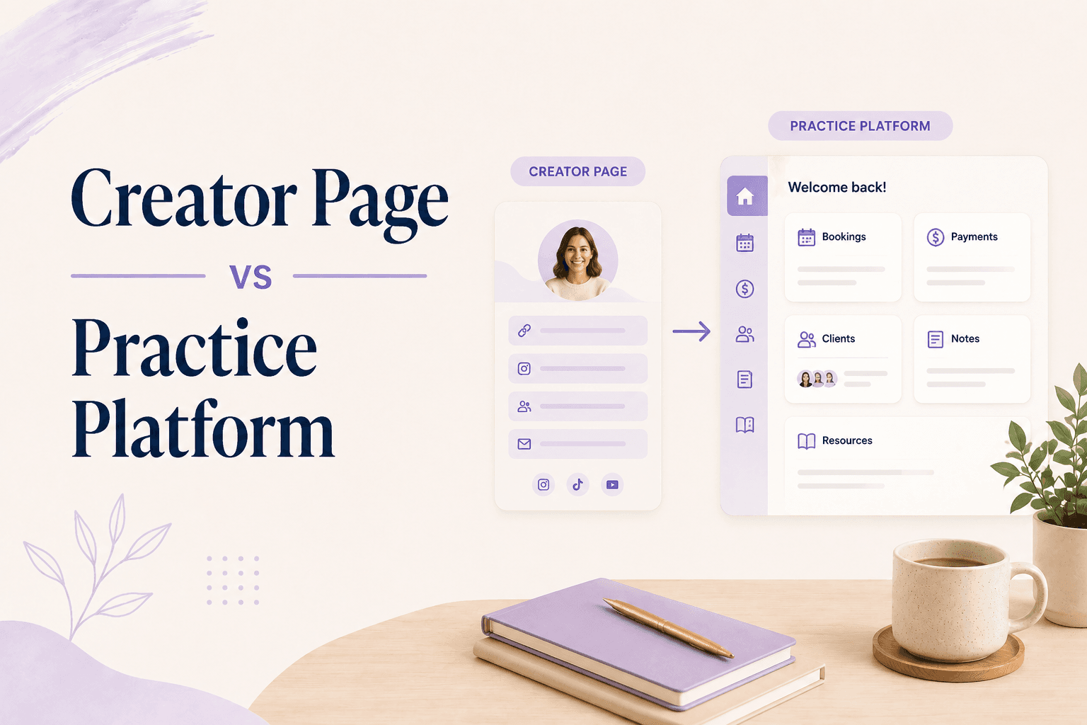 Creator Page vs Practice Platform: What's the Difference?