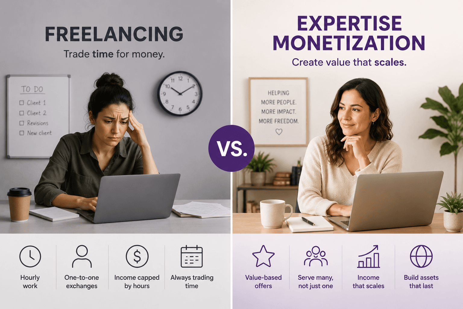 Expertise Monetization vs Freelancing