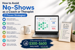 How to Avoid No-Shows as a Coach or Therapist (7 Proven Strategies)