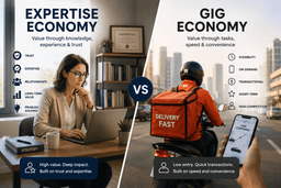 The Difference Between the Expertise Economy and the Gig Economy