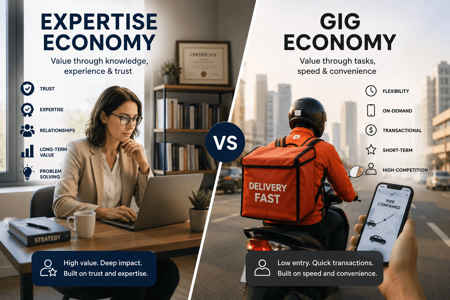 The Difference Between the Expertise Economy and the Gig Economy