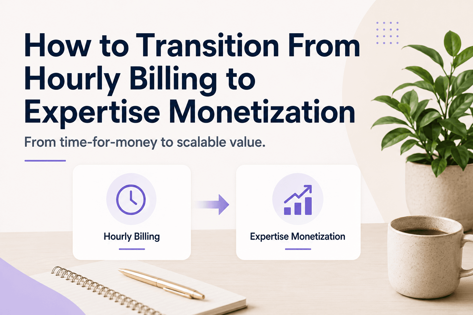 How to Transition From Hourly Billing to Expertise Monetization