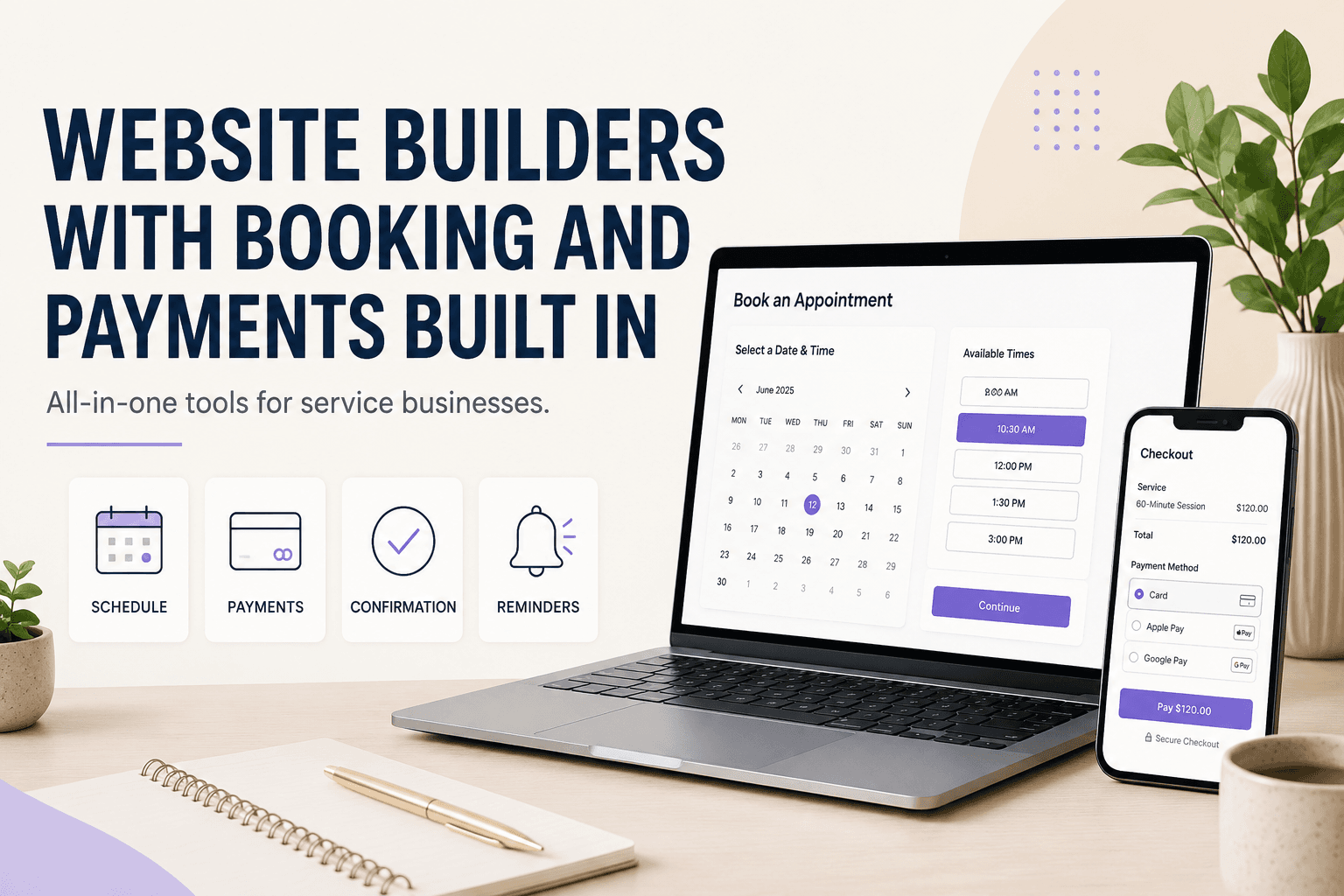 Website Builders With Booking and Payments Built In