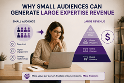 Why Small Audiences Can Generate Large Expertise Revenue