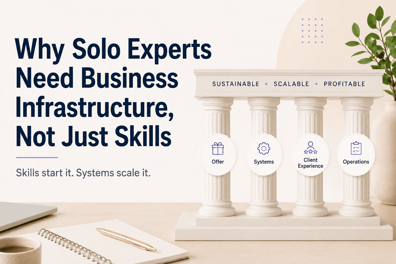 Why Solo Experts Need Business Infrastructure, Not Just Skills